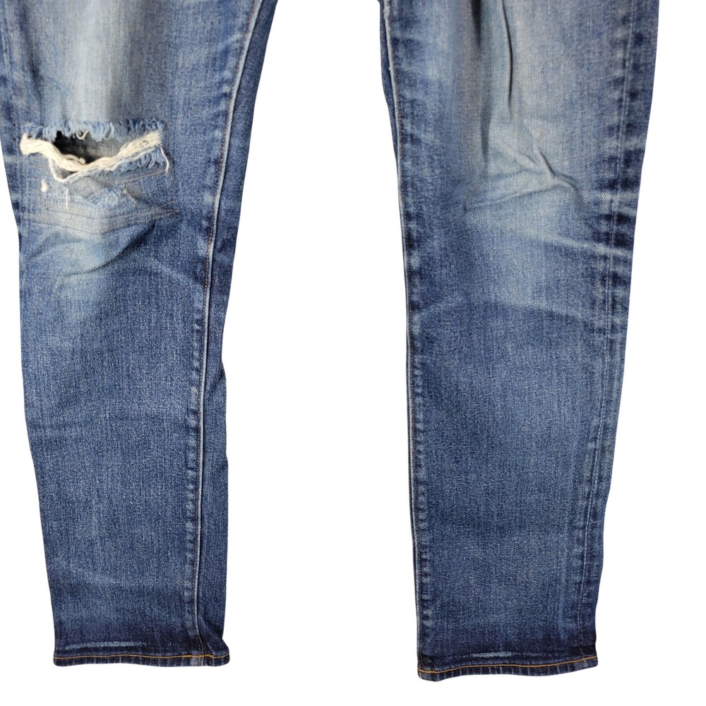 J.Crew 484 Slim Fit Denim Jeans Mens 32x30 Naturally Distressed Grunge Thrashed - Picture 2 of 14